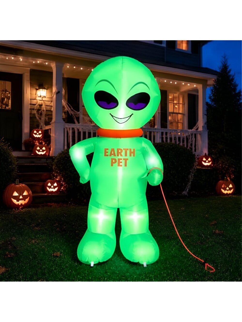 6 FT Halloween Inflatable Alien Earth Pet Outdoor Yard Decoration